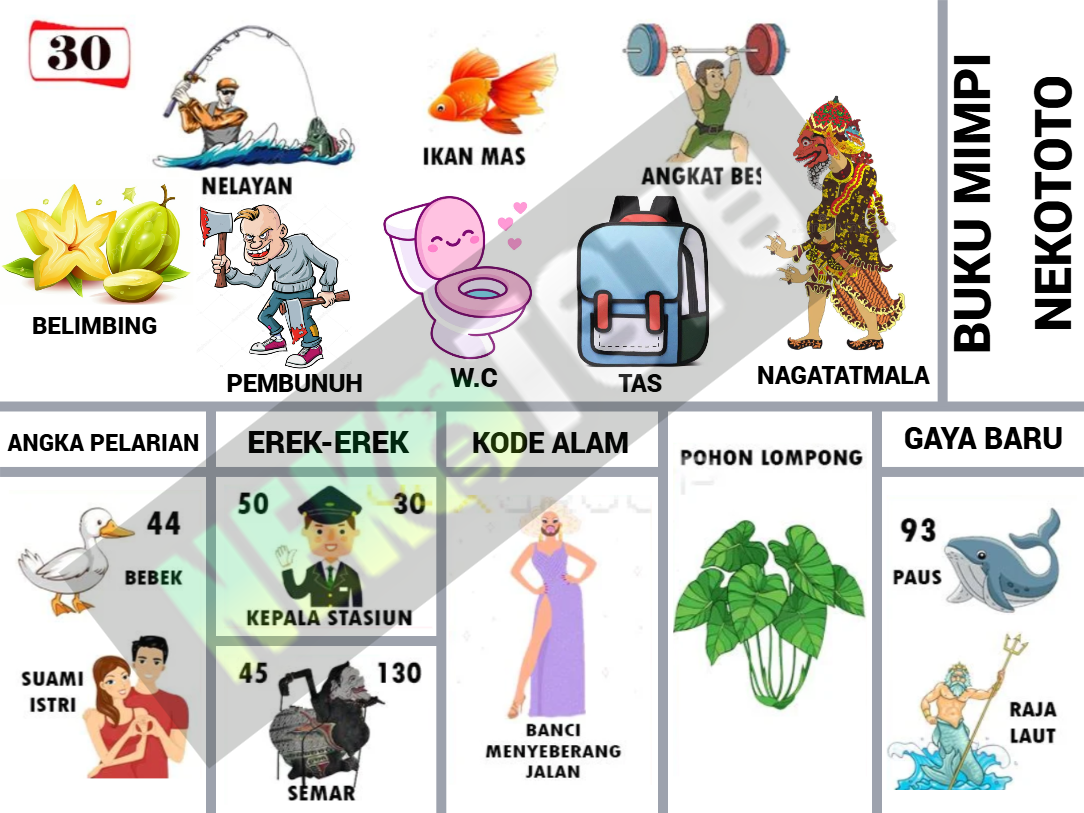 buku mimpi erek erek togel 30